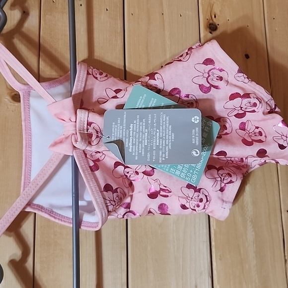 Disney Minnie Mouse Metallic Swimsuit Size 3/ Months NWT - Picture 4 of 7